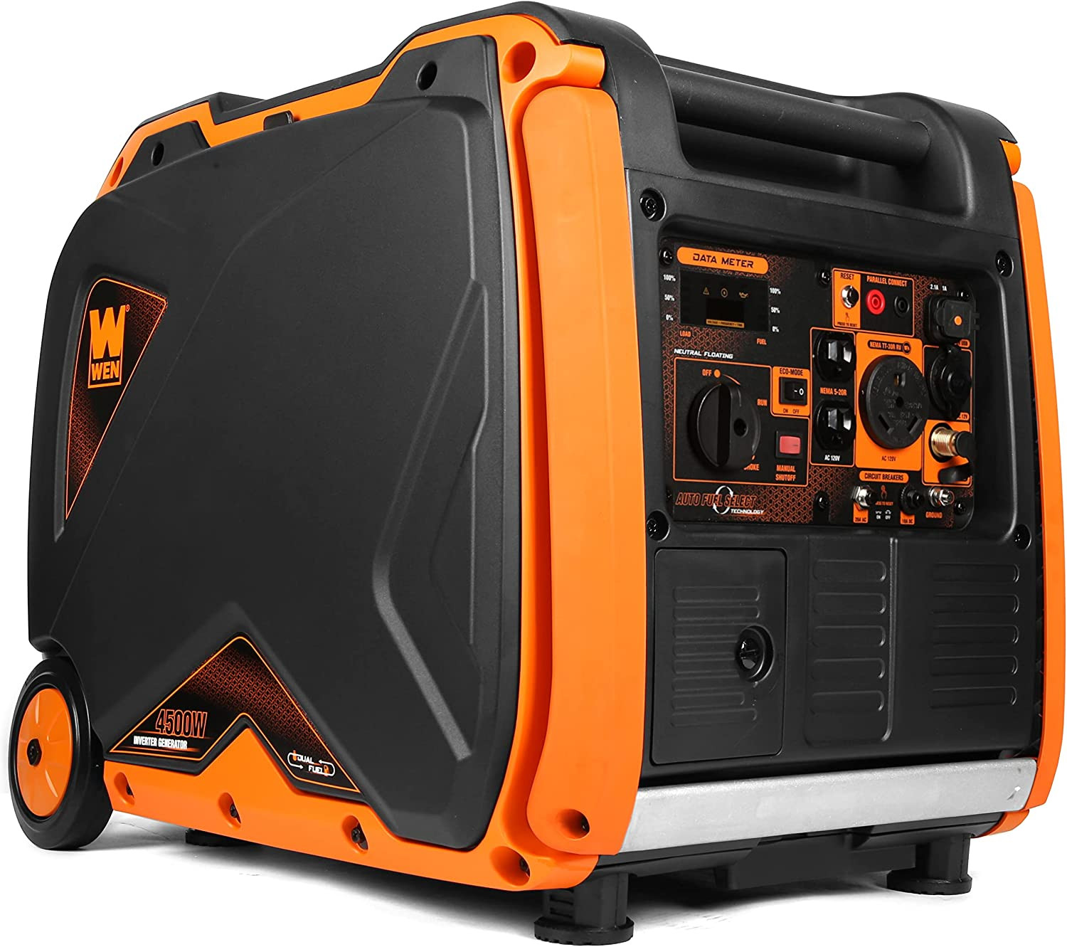 WEN 4500-W Super Quiet Portable Hybrid Dual Fuel RV Ready Gas Inverter Generator