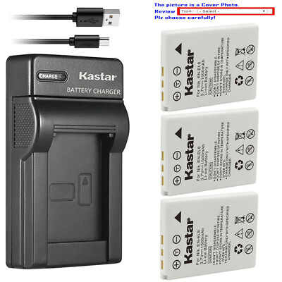 Kastar Battery Slim USB Charger for Nikon EN-EL8 MH-62 Nikon Coolpix S50 Camera