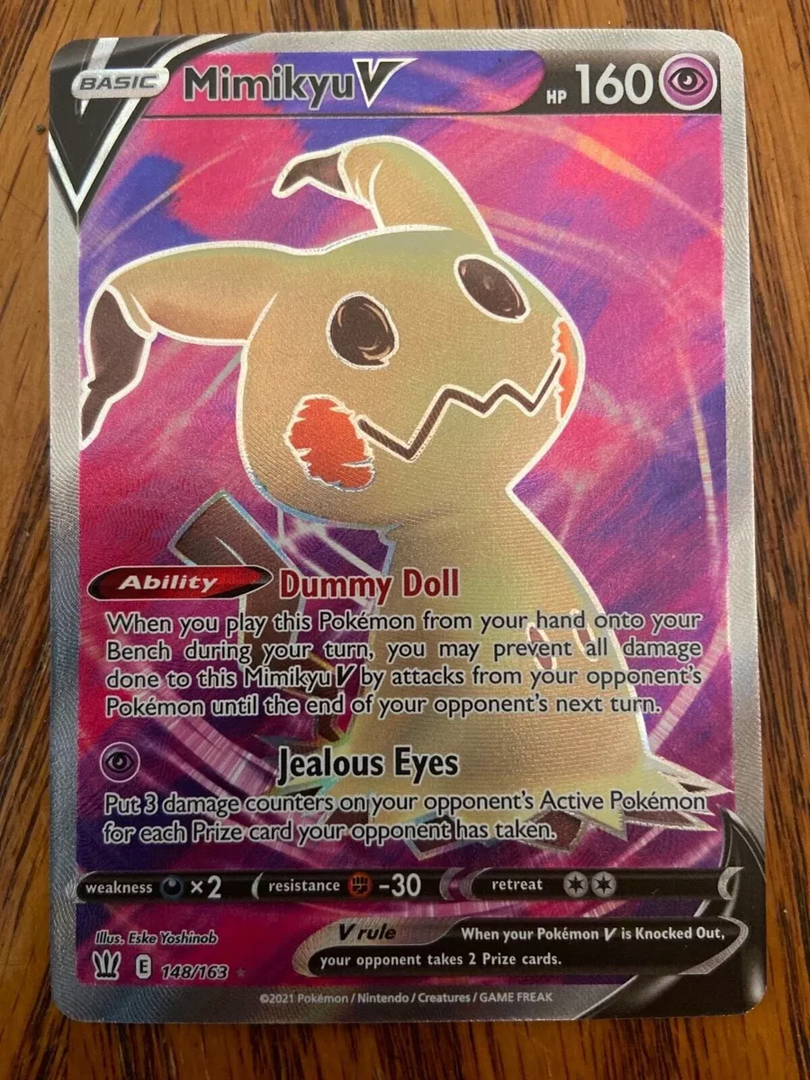 Mimikyu V Full Art - 148/163 - Battle Styles – Card Cavern Trading Cards,  LLC