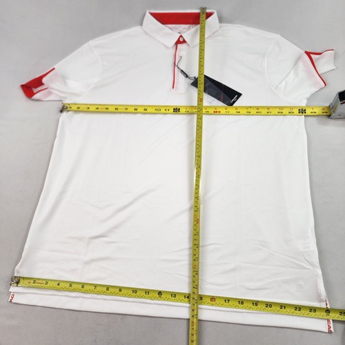 Head Golf Poloshirt XL 48" weiß Stretch Filippo 3 Knöpfe Logo UV einfach $ 84 Herren - Bild 2 von 11