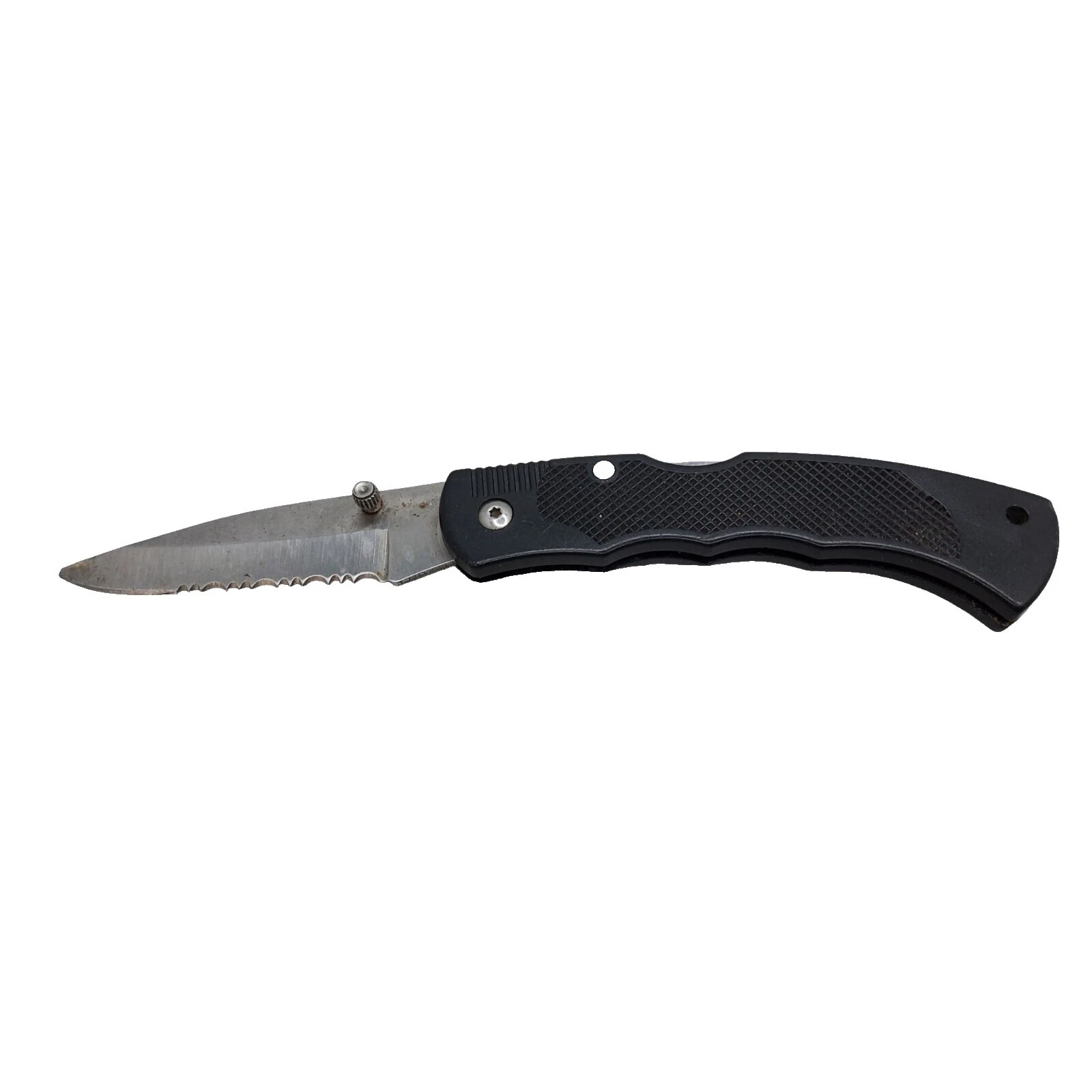 Serrated Black Collectible Vintage Folding Knives 1 Blades