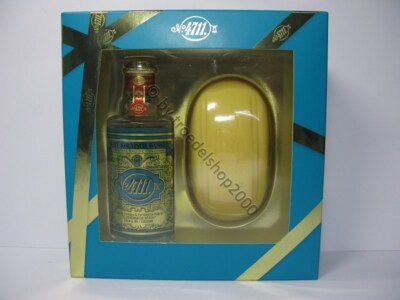 d1) Vintage Geschenkset 4711 Echt  Kölnisch Wasser Eau de Cologne Creme Seife