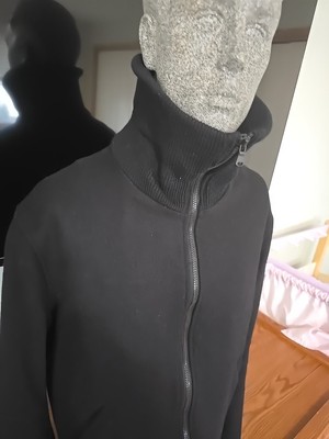 Schott NYC Wool Crop Full Double  Zip Black Made In Canada Size Large Slim Rare