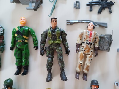 Jouet Ancien Gi Joe Moto Quad Et Soldat The Corps Lanard
