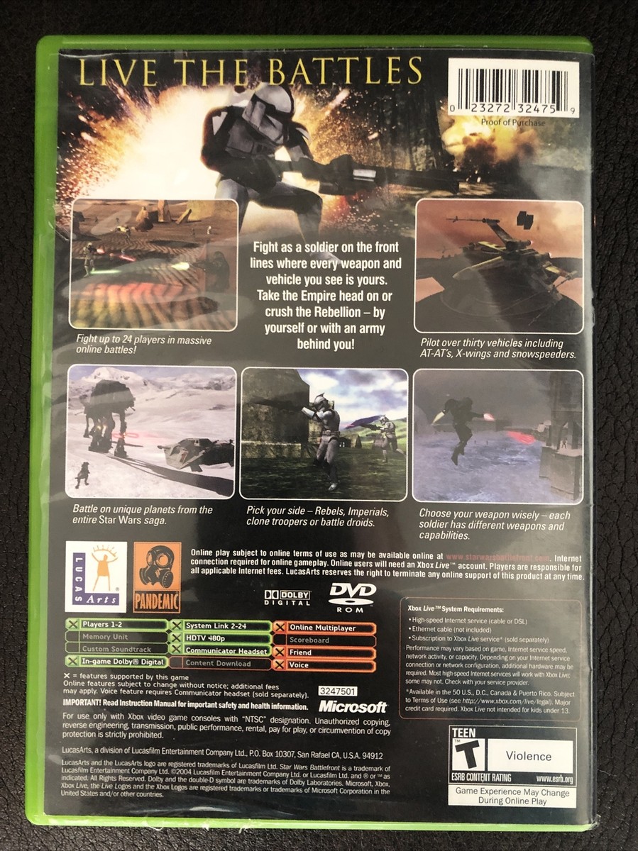 XBOX / 360 ONE ✓ STAR WARS BATTLEFRONT 1 & II 2 BUNDLE LOT