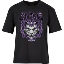 MissTee Ladies T-Shirt Always On Fire Tee Baumwolle Jersey Print Oversize Neu 