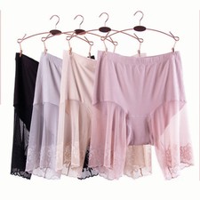 TALLA GRANDE PIERNA LARGA ANTI ROZADURAS FINO SEXY ENCAJE PANTALONES CORTOS MUSLO FROTAR MUSLO MUSLO GRANDE