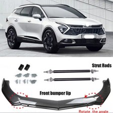 Carbon Style Front Bumper Lip Splitter Body Kit Parts Rods For Kia Sportage Kdm