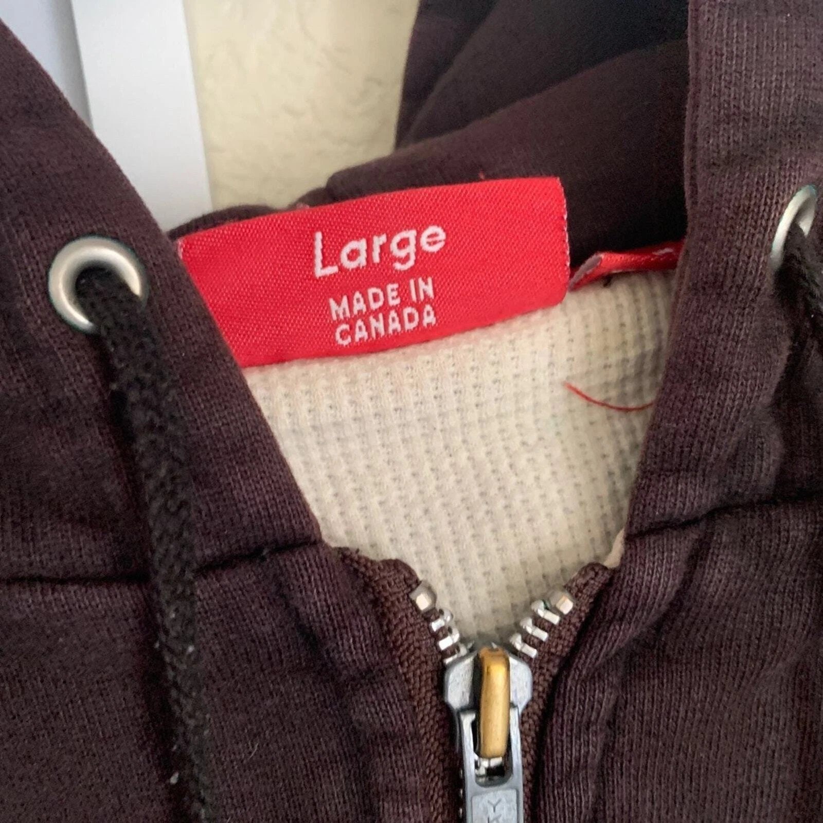 FELPA CON CAPPUCCIO SUPREME VINTAGE CON CERNIERA TERMICA US L