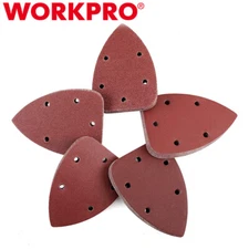 WORKPRO 150PC Mouse Sander Pad 40-240Grits Detail Sander Sandpaper Sanding Sheet