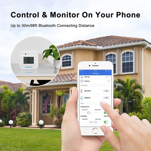 Bluetooth Humidity Sensor Temperature Thermometer Data Logger Display Screen CF - Picture 7 of 10