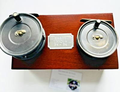 Vintage Hardy The Uniqua 3 1/8 & 3 1/2 Inch Fly Reel Set In