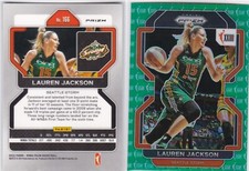 2022 Panini Prizm WNBA Prizms SSP Green Anniversary #166 Lauren Jackson- Seattle