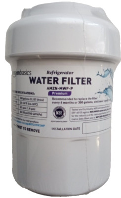 Amazon Basic for GE MWF Premium Refrigerator Water Filter AMZN-MWF-P , White