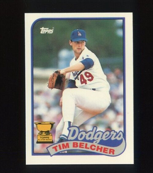 1989 TOPPS TIFFANY #456 TIM BELCHER ALL STAR ROOKIE LOS ANGELES DODGERS