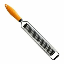 DEISS PRO Stainless Steel Citrus Zester & Cheese Grater - Yellow