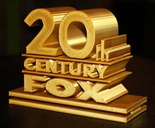 20th Century Fox 3D printed Logo Sign Wall De...
