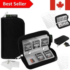Durable Nylon Memory Card Case with 22 Slots   Perfect for Photography Travel