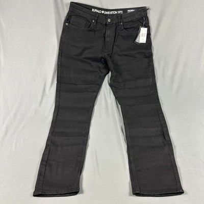 Buffalo David Bitton Jeans Ash X Slim Stretch 36 x 32 Black Rinse NWT MSRP $109