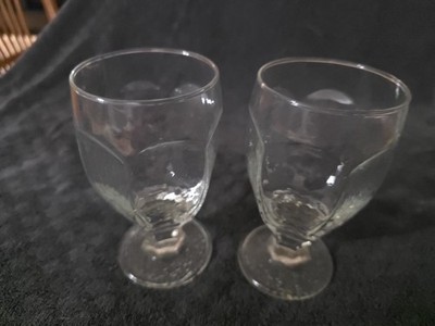 Vintage Libby Clear Chivalry Ice Tea Water Glasses Goblets Set Of 2