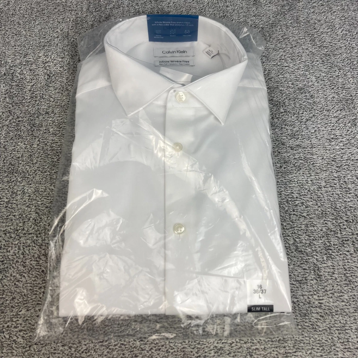 slim fit dress slacks Calvin Klein Calvin Klein Slim Fit Non Iron Twill Solid Shirt
