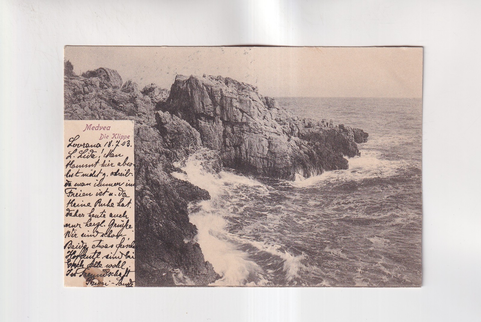 F7150) Carte postale, MEDVEA - La CLIPPE 19033