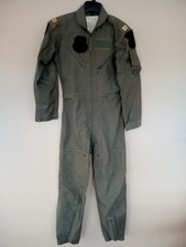 Fighter Pilot Military Flight Suit, Fire Resistant 27/P Sage Green Size 34R