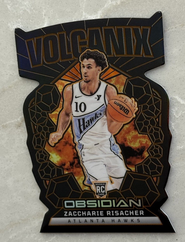 2024-25 Panini Obsidian - Volcanix #19 Rookie Zaccharie Risacher SSP Case Hit RC