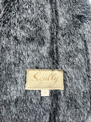 Scully Vintage Western Wear Women’s Faux-Fur Coat Jacket Size Medium M Black - Picture 3 of 9