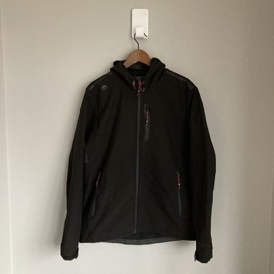 Trespass Mens Softshell Jacket Medium Black Hooded