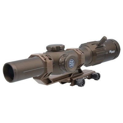 SIG SAUER TANGO-MSR sfp bdc6 レティクル 実物 Sig Sauer TANGO-MSR 1-6x24 Illum BDC6 SFP Tan w/ALPHA-MSR Mount