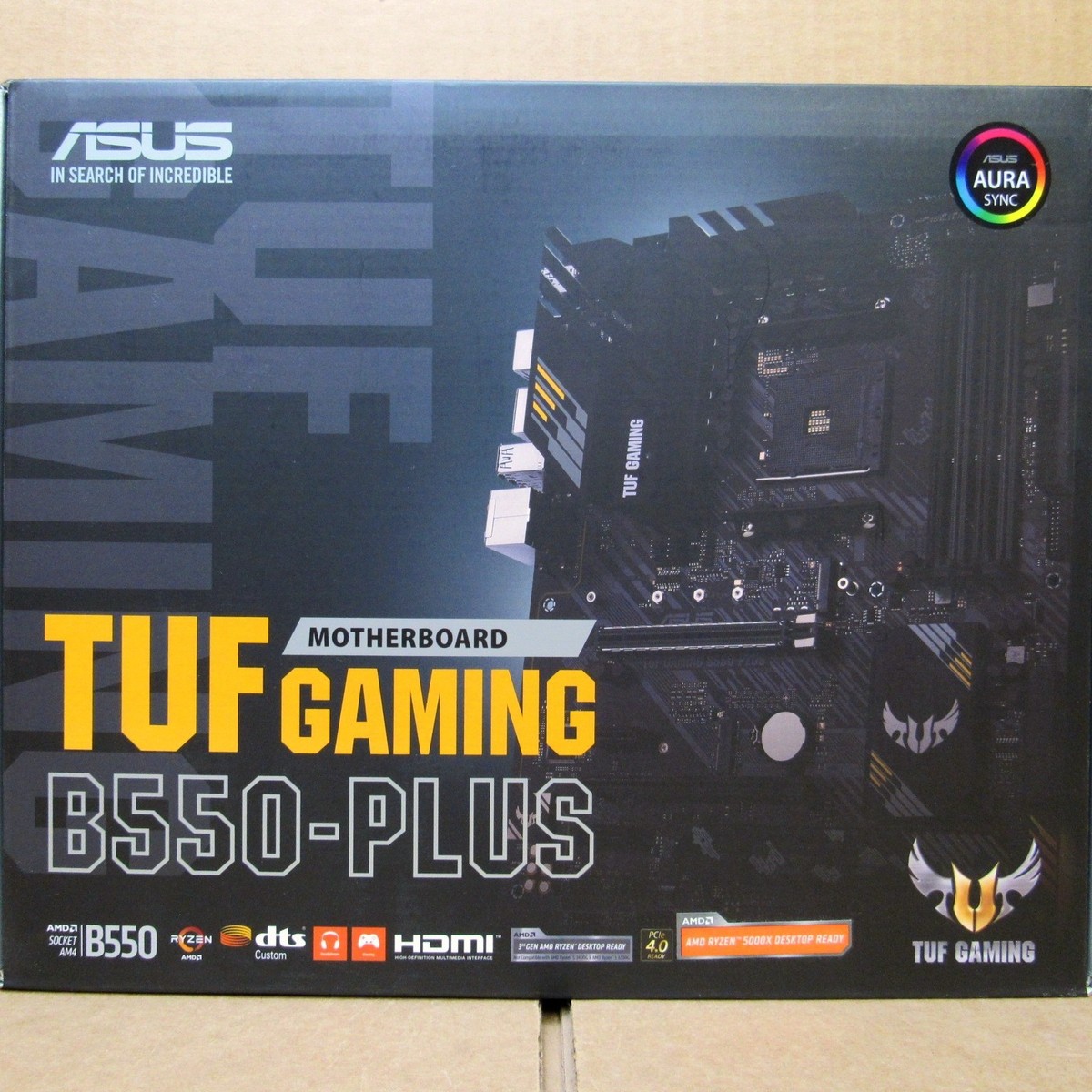 New ASUS TUF GAMING B550-PLUS Motherboard w/AM4 Socket and