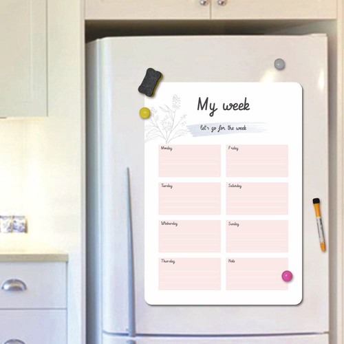 New Magnet Board Sticker Large Magnetic Meal Memo Notes Notice Calendar - Picture 9 of 21