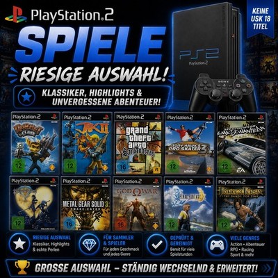 PS2 Spiele Auswahl | Geprüft & Gereinigt | PlayStation 2 Games | Viele Titel