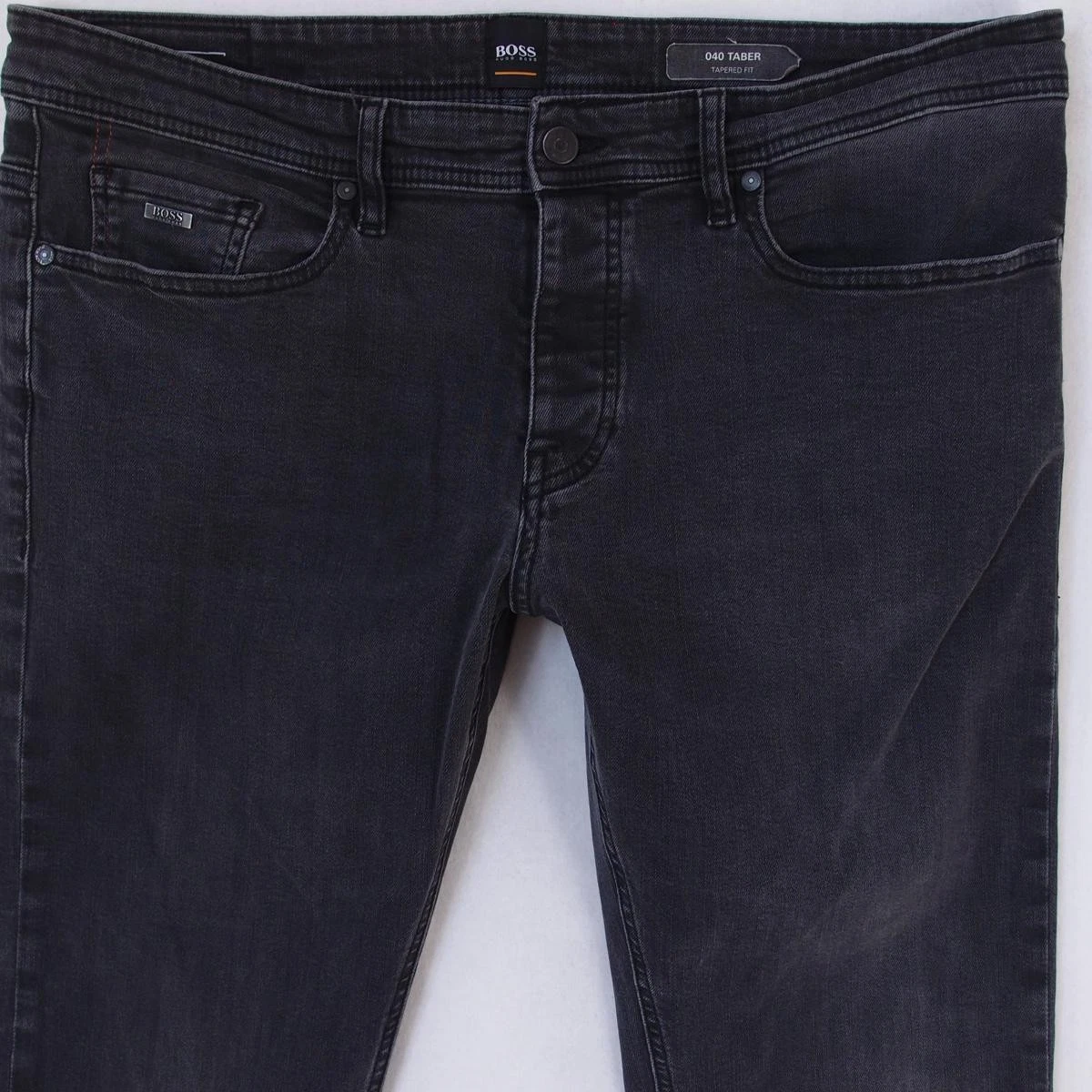 Pantalon Jeans Hugo Boss Gris Taille W30 (40 FR) - Coupe Slim Stretch Basse, Occasion Très Bon état