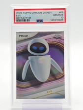 EVE 2025 TOPPS CHROME DISNEY REFRACTOR #69 PIXAR PSA 10 Q1639