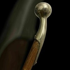 NEW SOLID ANTIQUE SOLID BRASS HANDLE WOODEN WALKING STICK CANE VINTAGE DESIGNER