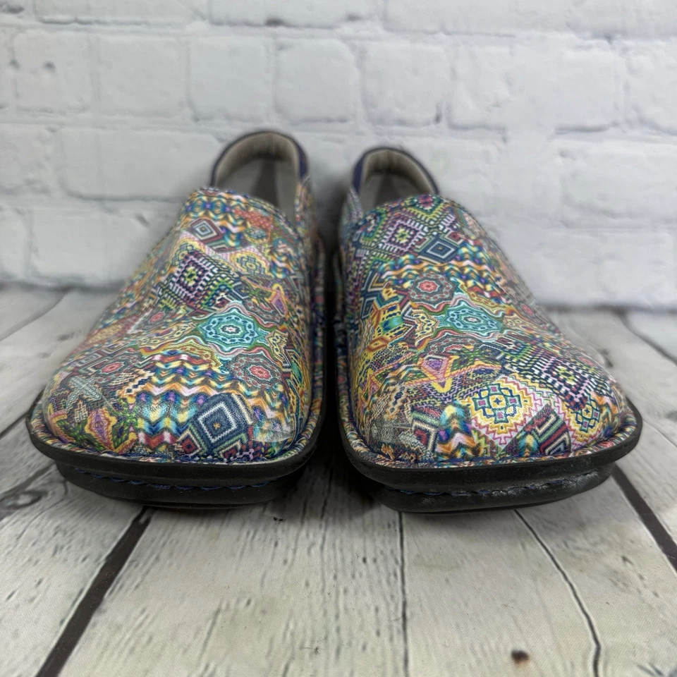 Zuecos Alegria Debra para mujer 9,5-10 EU 40 cómodos enfermera antideslizantes zapatos florales Foto 2 de 4