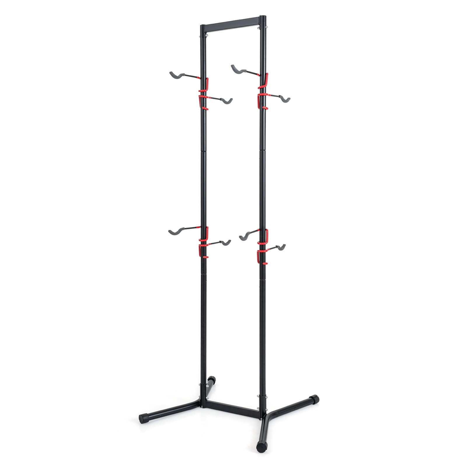 4 Bike Storage Rack, Adjustable Bicycle Rack for Garage, Indoor Bike Stand