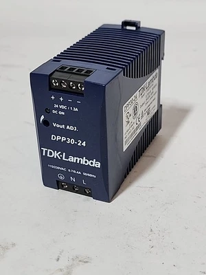 TDK-Lambda DPP30-24 DIN Rail Power Supply Input 115/230VAC Output 24VDC 30W - Image 1 of 4