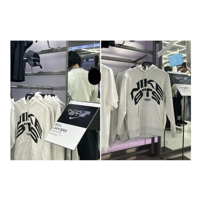 NIKE x BTS ARIRANG Korea Limited Grey Hoodie Original Merch Size