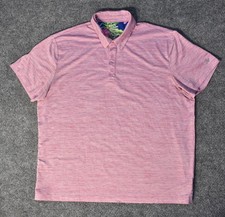 Birdie Bound Golf Polo 3XL Pink Heather Performance Stretch Moisture Wicking