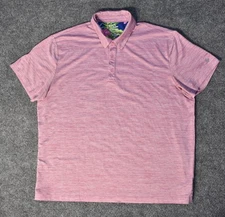 Birdie Bound Golf Polo 3XL Pink Heather Performance Stretch Moisture Wicking