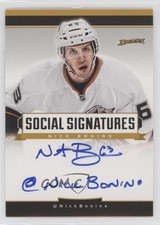2013-14 Panini Titanium Social Signatures Nick Bonino #SS-NB Auto lk8