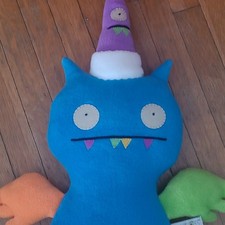 GUND Uglydoll Sleepy Chilly Ice-Bat Medium Plush 2013 10484 Blue Orange Green