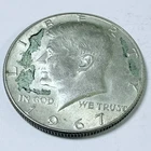 1967 Kennedy Half Dollar. 40% Silver. Circulated US Coin, Free Shipping! #6667