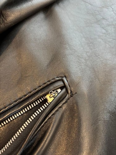 Men's Wear Schott Schott Shot 618 Riders Jacket Double 34 USA Made Leather - Picture 9 of 12