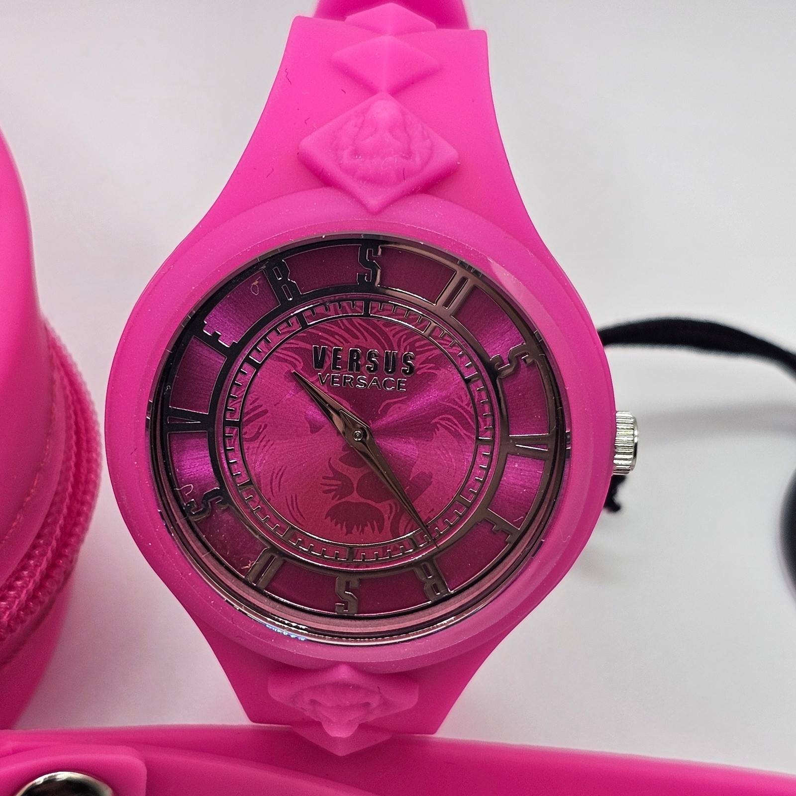 Versus Versace Fire Island Watch Womens Quartz Silicone Pink VSP1R2921 39mm thumbnail 2