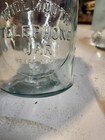 Wide Mouth Telephone Trademark Aqua Glass Canning Mason Fruit Jar Qt EZ Seal Lid — photo 9