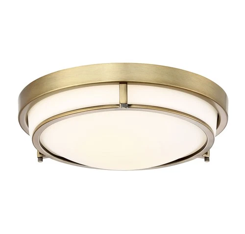 Meridian M60019 2 Light 13"W Flush Mount Bowl Ceiling Fixture - Bronze - Picture 9 of 12